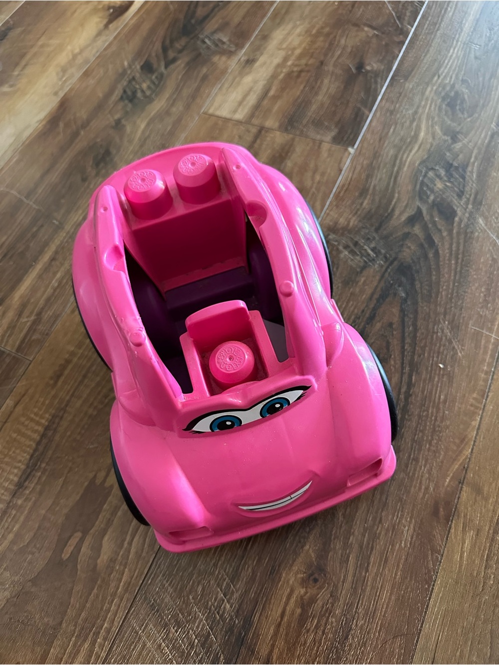 Pink Lego car for big legos
